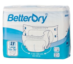 BetterDry saugstarke Nachtwindeln für Erwachsene Nachtwindeln von BetterDry