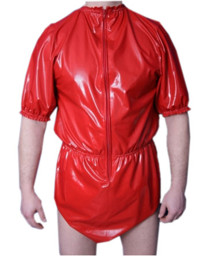Windelbody für Damen und Herren verspielter PVC-Bodys