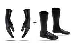 Set Latex-Handschuhe + Latex-Socken Set Latex-Handschuhe + Latex-Socken