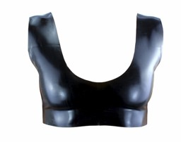 Latex BH - vorn, Schwarz - LatexDreamwear Latex BH - vorn, Schwarz - LatexDreamwear