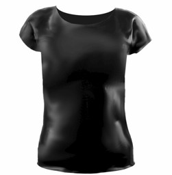 Latex-T-Shirt - Herren - Schwarz - LatexDreamwear Latex-T-Shirt - Herren - Schwarz - LatexDreamwear