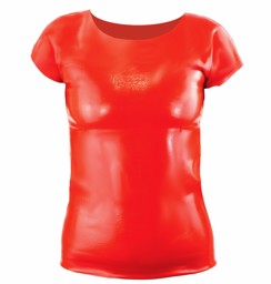 Latex-T-Shirt - Damen - Rot - LatexDreamwear Latex-T-Shirt - Damen - Rot - LatexDreamwear