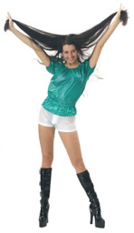 Bild von PVC-Bluse mit kurzen Armen von Plasticwear