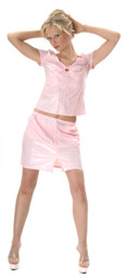 PVC-Shirt mit Schlüsselloch-Ausschnitt PVC-Shirt mit Cut-Out