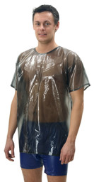 Zeige Details für PVC-Shirt, mit kurzen Armen und Reißverschluss im Rücken  Bild von PVC-Shirt, mit kurzen Armen und Reißverschluss im Rücken