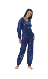 Zeige Details für PVC-Overall mit Doppelzipp-Reißverschluss im Schritt - Plasticwear Bild von PVC-Overall mit Doppelzipp-Reißverschluss im Schritt - Plasticwear