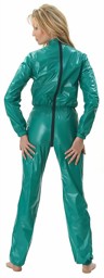 PVC-Overall mit Rücken / Schritt Reißverschluss PVC-Overall mit Rücken / Schritt Reißverschluss