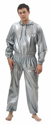 Zeige Details für PVC-Overall für Mollige mit Frontreißverschluss und Kapuze, Schwitzanzug - Plasticwear Bild von PVC-Overall für Mollige mit Frontreißverschluss und Kapuze, Schwitzanzug - Plasticwear