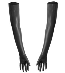 Latex-Rubber-Handschuhe von Latexdreamwear, superlang Latex-Rubber-Handschuhe von Latexdreamwear, superlang