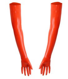 Latex-Rubber-Handschuhe von Latexdreamwear, superlang Latex-Rubber-Handschuhe von Latexdreamwear, superlang