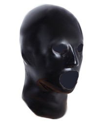 Latex-Rubber-Maske von Latexdreamwear, Schwarz Latex-Rubber-Maske von Latexdreamwear, Schwarz
