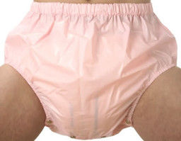 PVC-Windelhose mit Druckknöpfen im Schritt PVC-Windelhose mit Druckknöpfen im Schritt