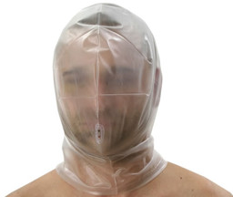 Fetisch PVC-Maske komplett geschlossen Fetisch PVC-Maske komplett geschlossen