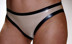 Bild von Latex-Slip für Damen mit schwarzen Abschlüssen, Inkoline