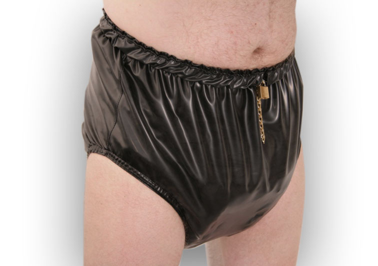 Latex Windel-Spreizhose