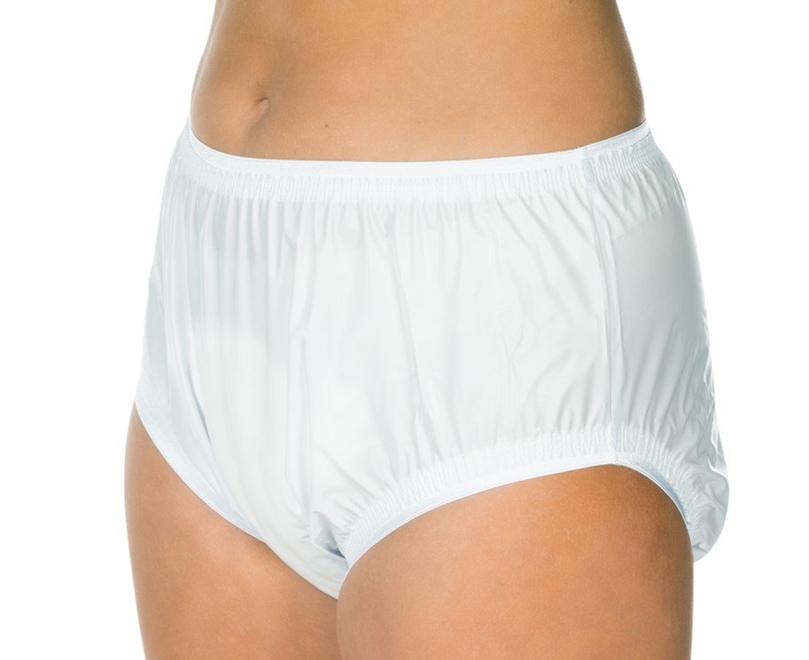 Weißer PVC-Slip suprima 1206 in seitlicher Ansicht