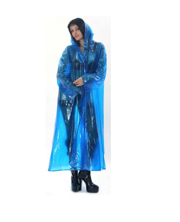 PVC-Regenmantel Plasticwear 340 mit Kapuze