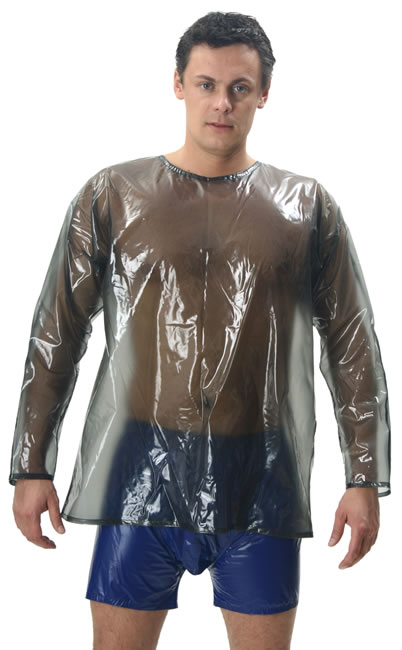 PVC-Shirt mit langen Armen