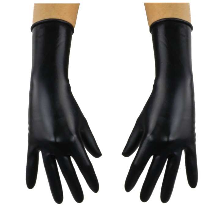 Latex Rubber Handschuhe von Latexdreamwear, kurz