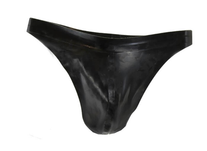 Latex-Tanga von LatexDreamwear, Schwarz