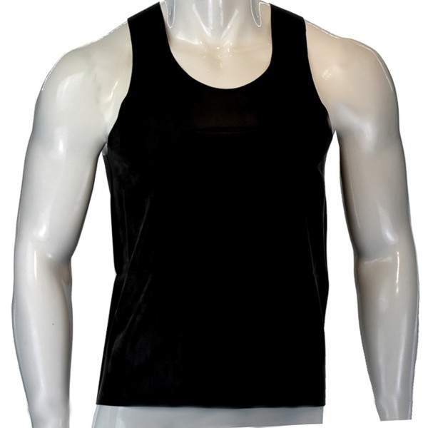 Latex-Unterhemd von LatexDreamwear, Schwarz