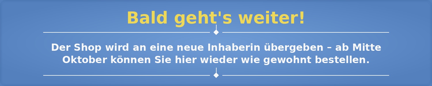 Banner - Neustart Shop tidi-versand.de Bald geht's weiter